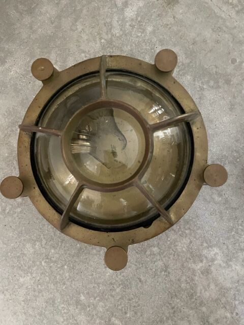 Pair of brass wall sconces