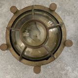 Pair of brass wall sconces