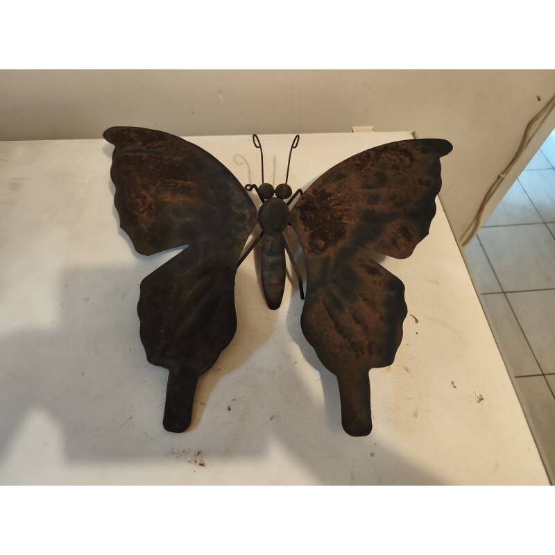 Sculpture en métal papillon