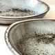 Service ramekins in glazed stoneware and signed, Chantal & Thierry Robert 1970