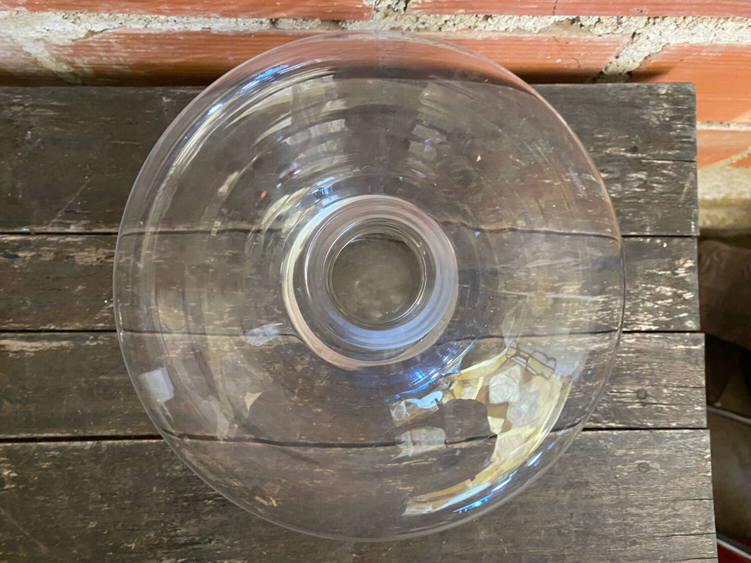 Vintage Glass Decanter Carafe Table Art #D850