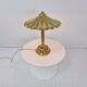Lampe de table en laiton sculptural italien rare, années 1970 | Design Hollywood Regency