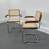 Vintage in style Cesca Chairs by Marcel Breuer, Italy, 1980s, Set of 2