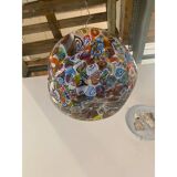 Suspension contemporaine blanche avec Murrise MultiColors