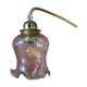 Vintage amber glass tulip walker