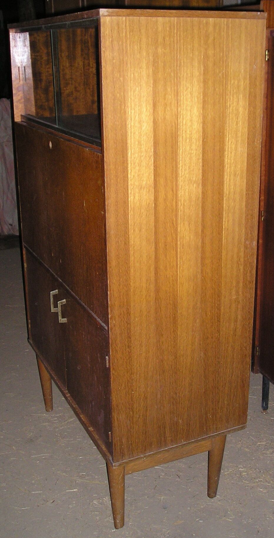 Showcase - Brissac secretary 1960 in oak and veneer