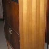 Showcase - Brissac secretary 1960 in oak and veneer