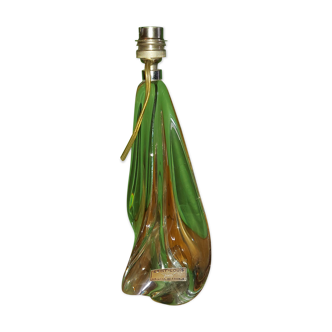 Pied de lampe en cristal Saint Louis