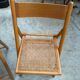 Suite de 4 chaises pliantes cannées 80’S