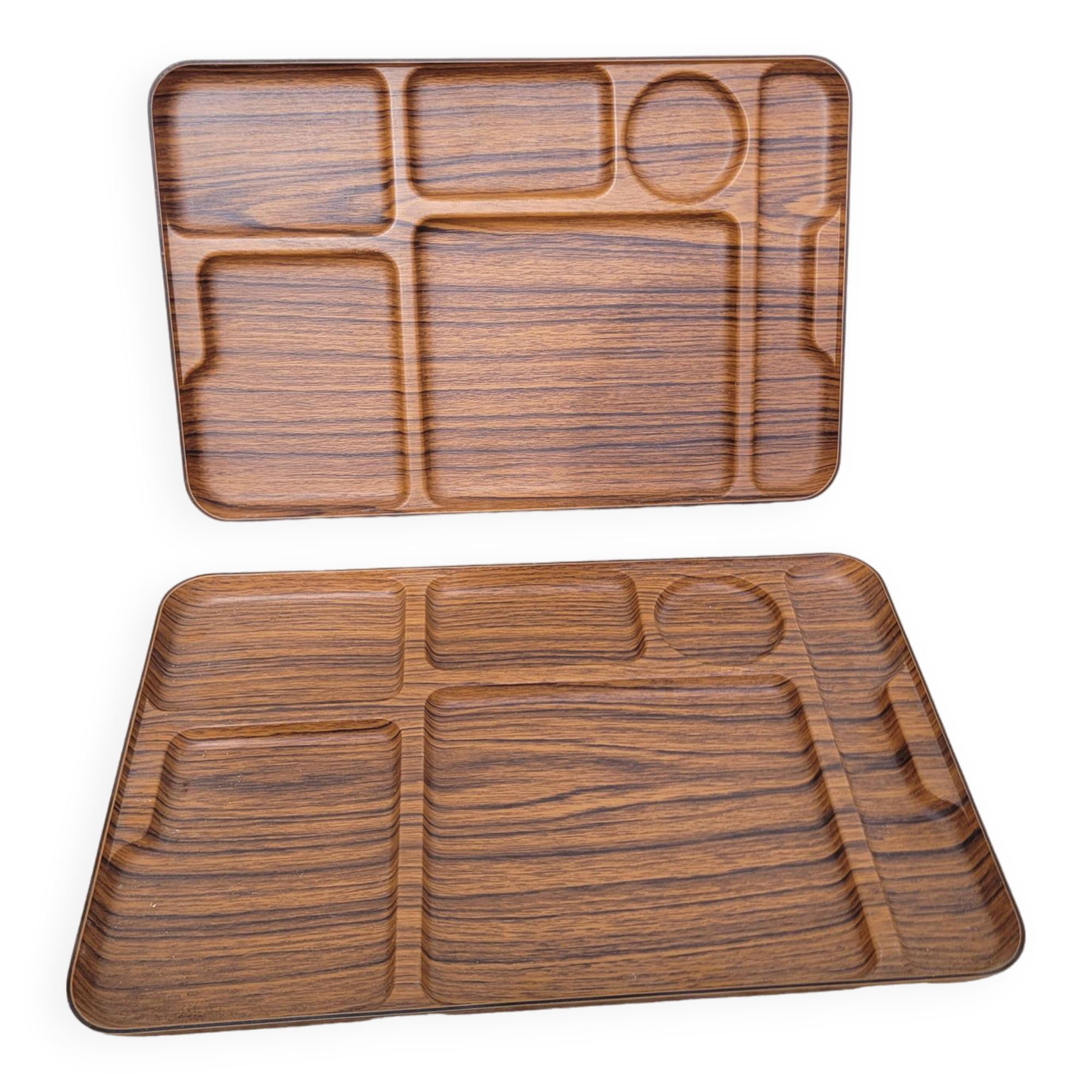 Pair of vintage Caleppio trays Italy 1970s