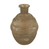 Vase en verre fumé
