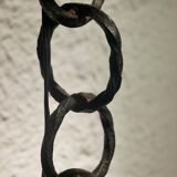 Brutalist wrought iron floor lamp