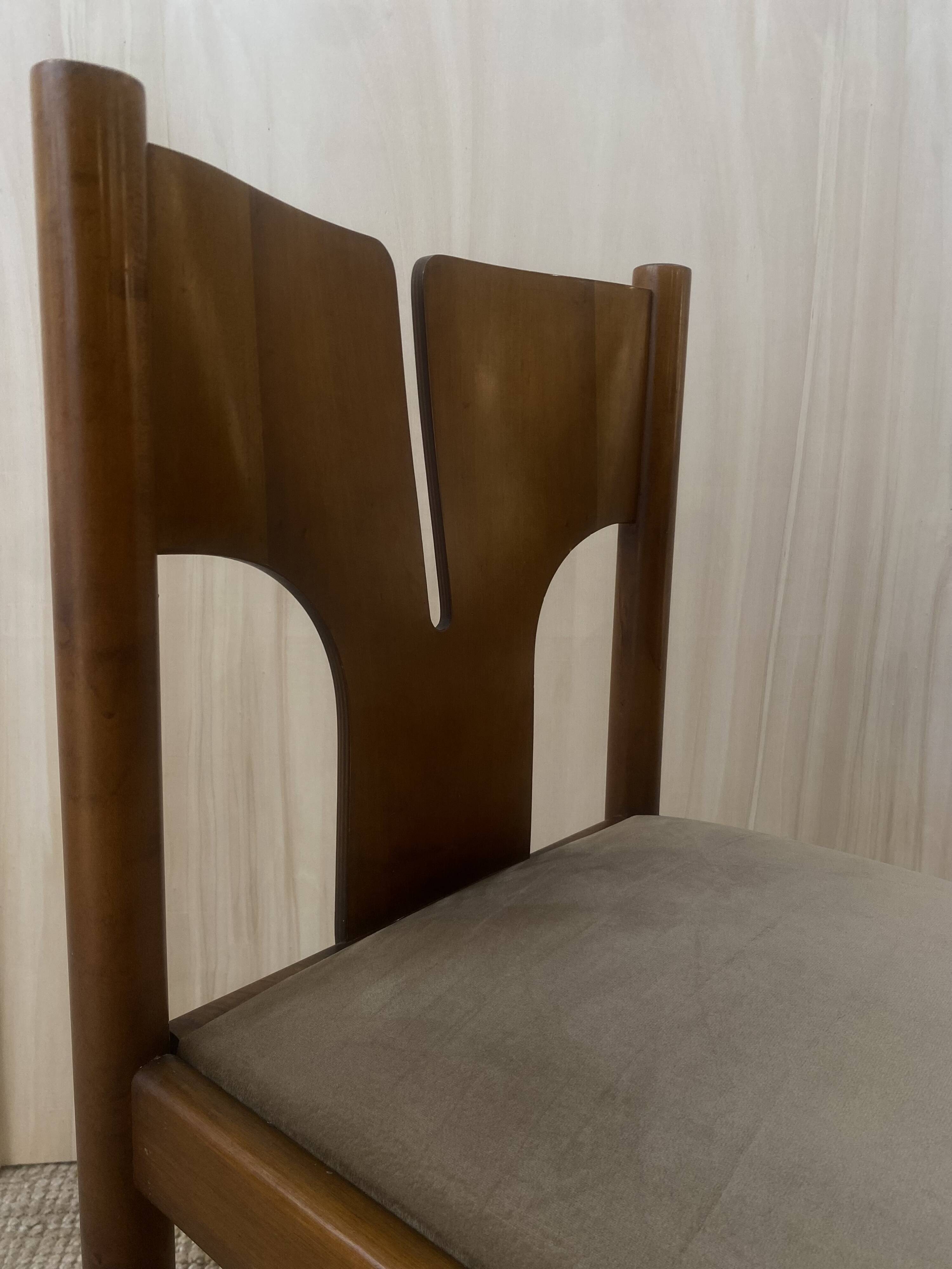 Set of 6 chairs - mobilgirgi - italy - 1960