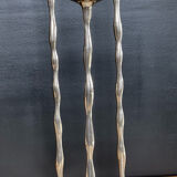 Vintage silver-plated candle holder trio