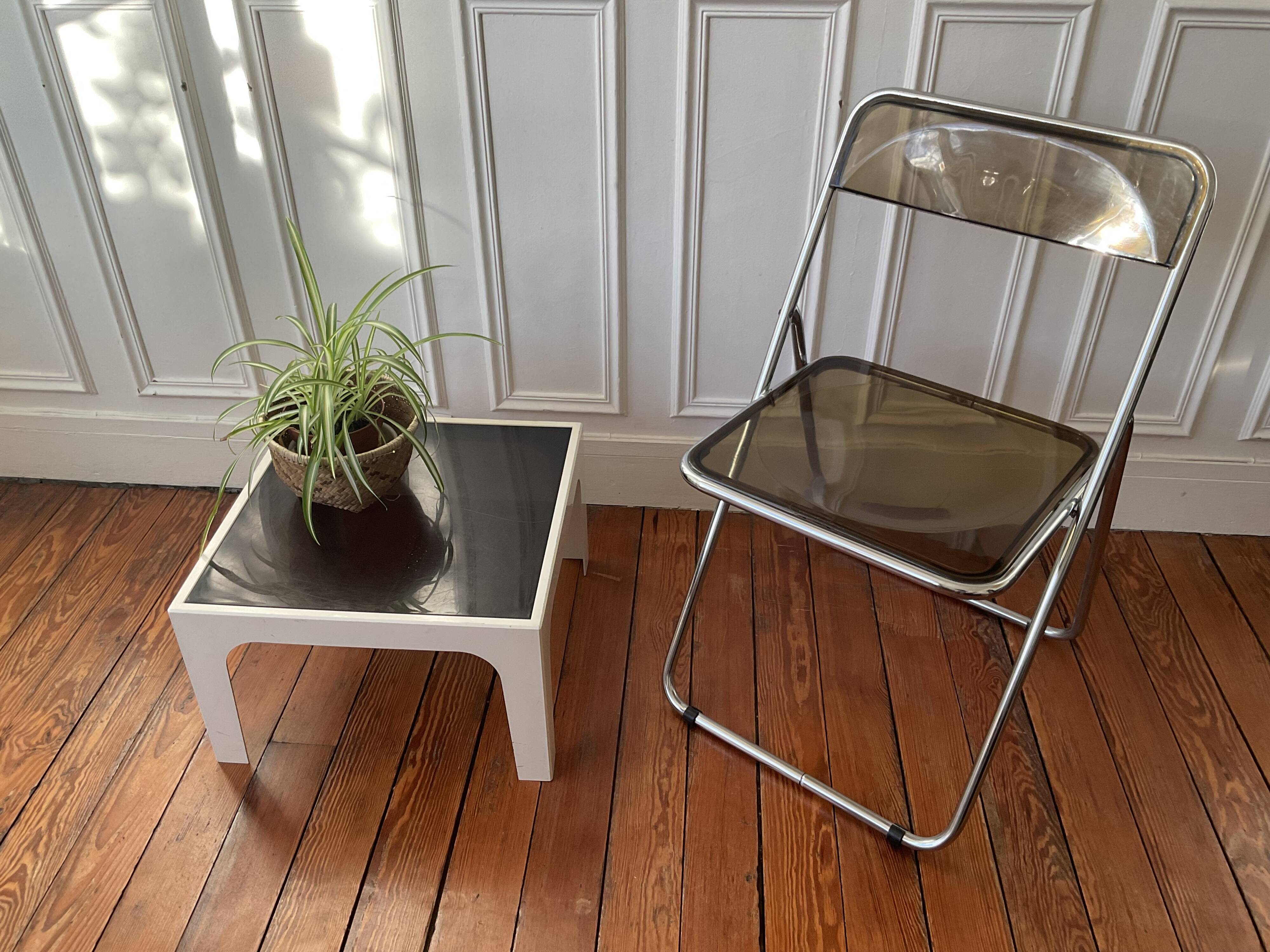 Plexiglass folding chair