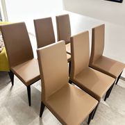 Sérieux de 6 chaises Calligaris