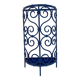 Porte-parapluie en fer forgé bleu des années 70