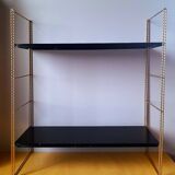 1960s metal string wall shelf.