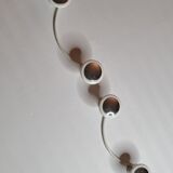 Pair of vintage, white and silver coat racks, 60s