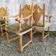 8 ceruse oak style chairs