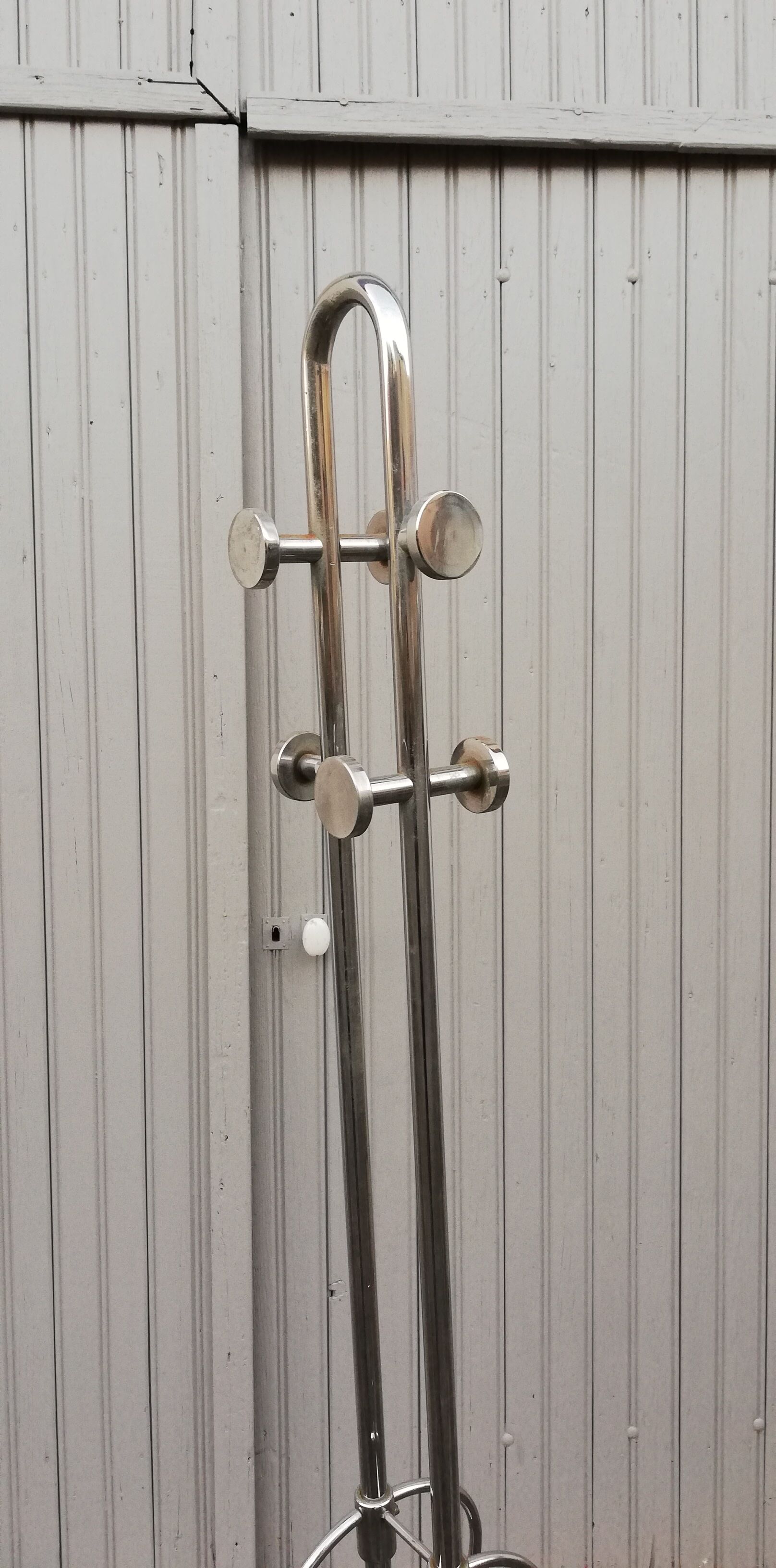 Vintage chrome coat rack