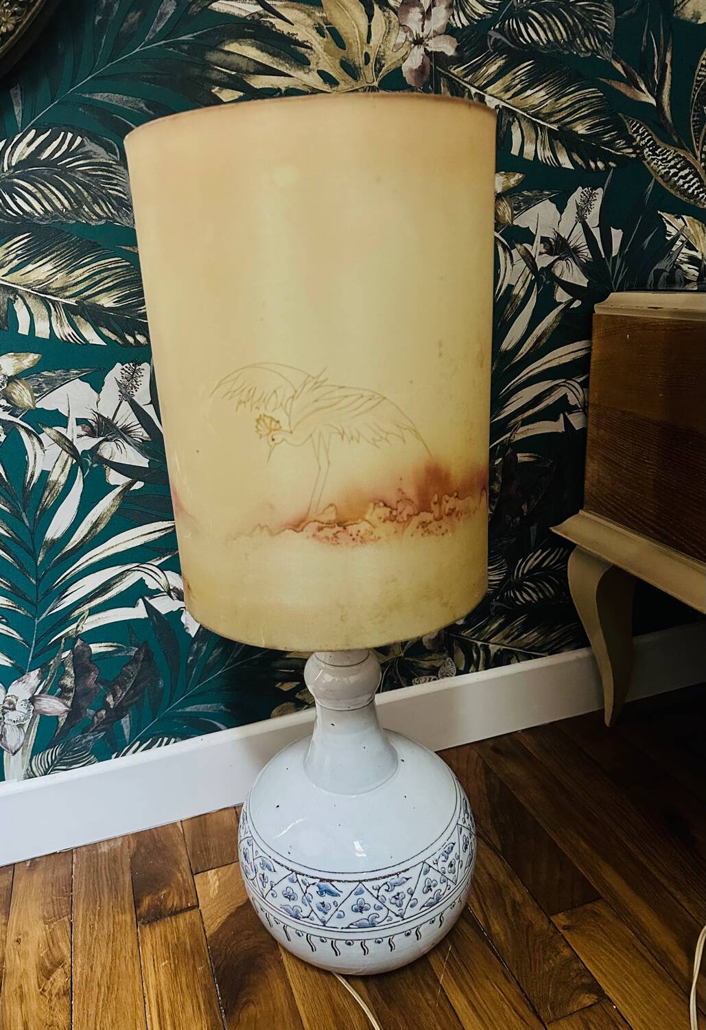 Large ceramic floor lamp