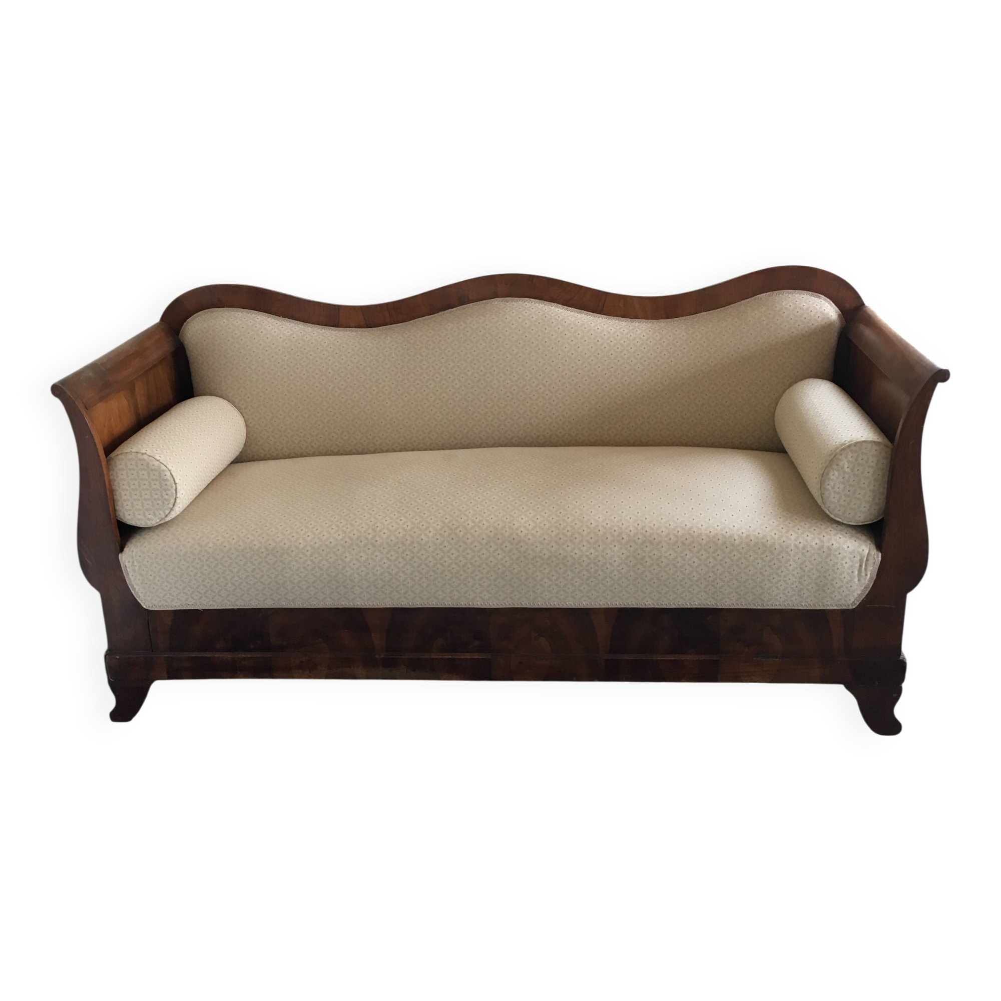 Canapé with a movable backrest from the Restoration period.