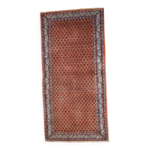 Tapis Vintage Indo-Seraband en Laine, Années 1980, Design Traditionnel