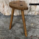 Vintage light wood milking stool