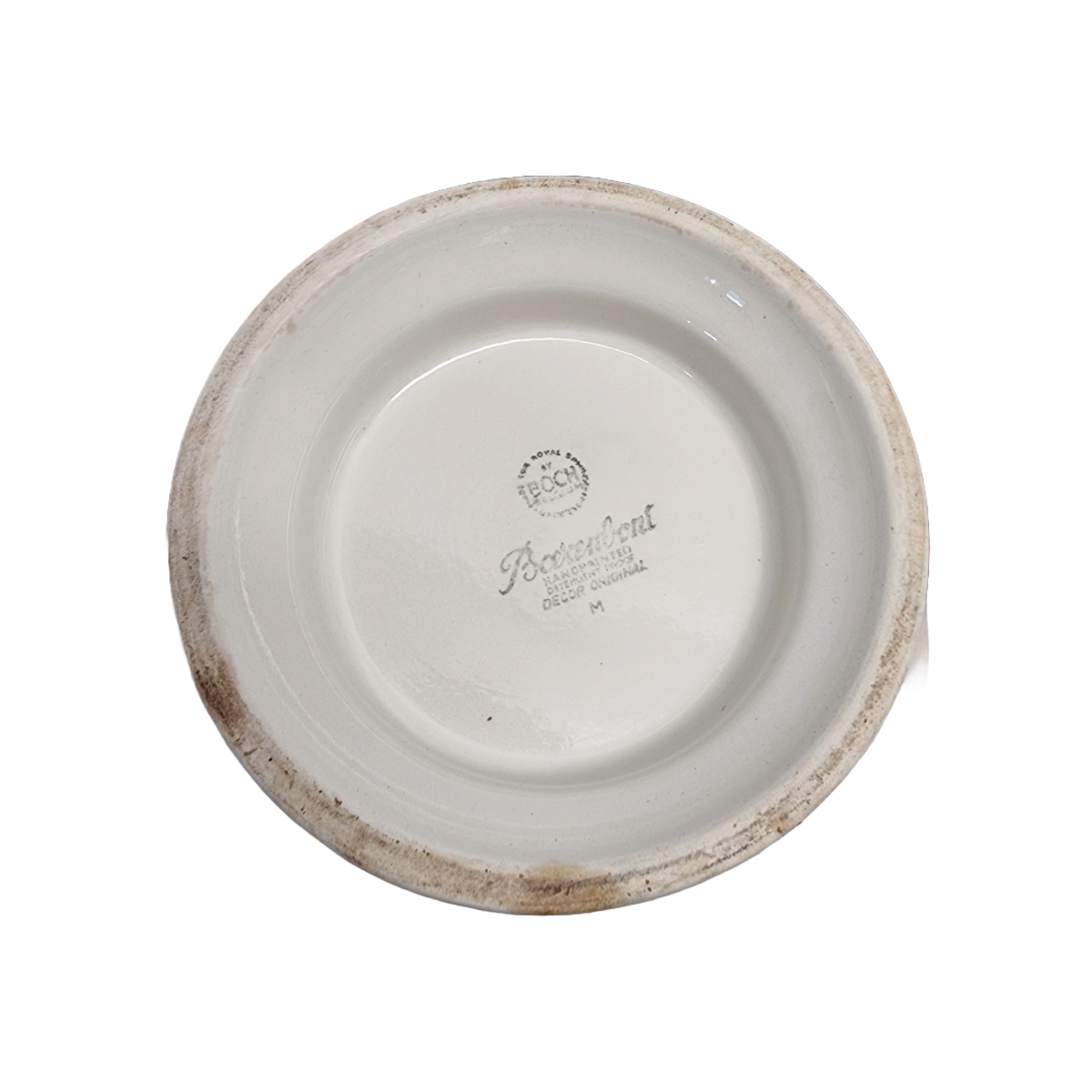 Ducht ceramic soup tureen with spoon by Boch, late 1900s