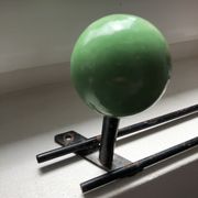 Patère deux boules vintage porte manteau ancien