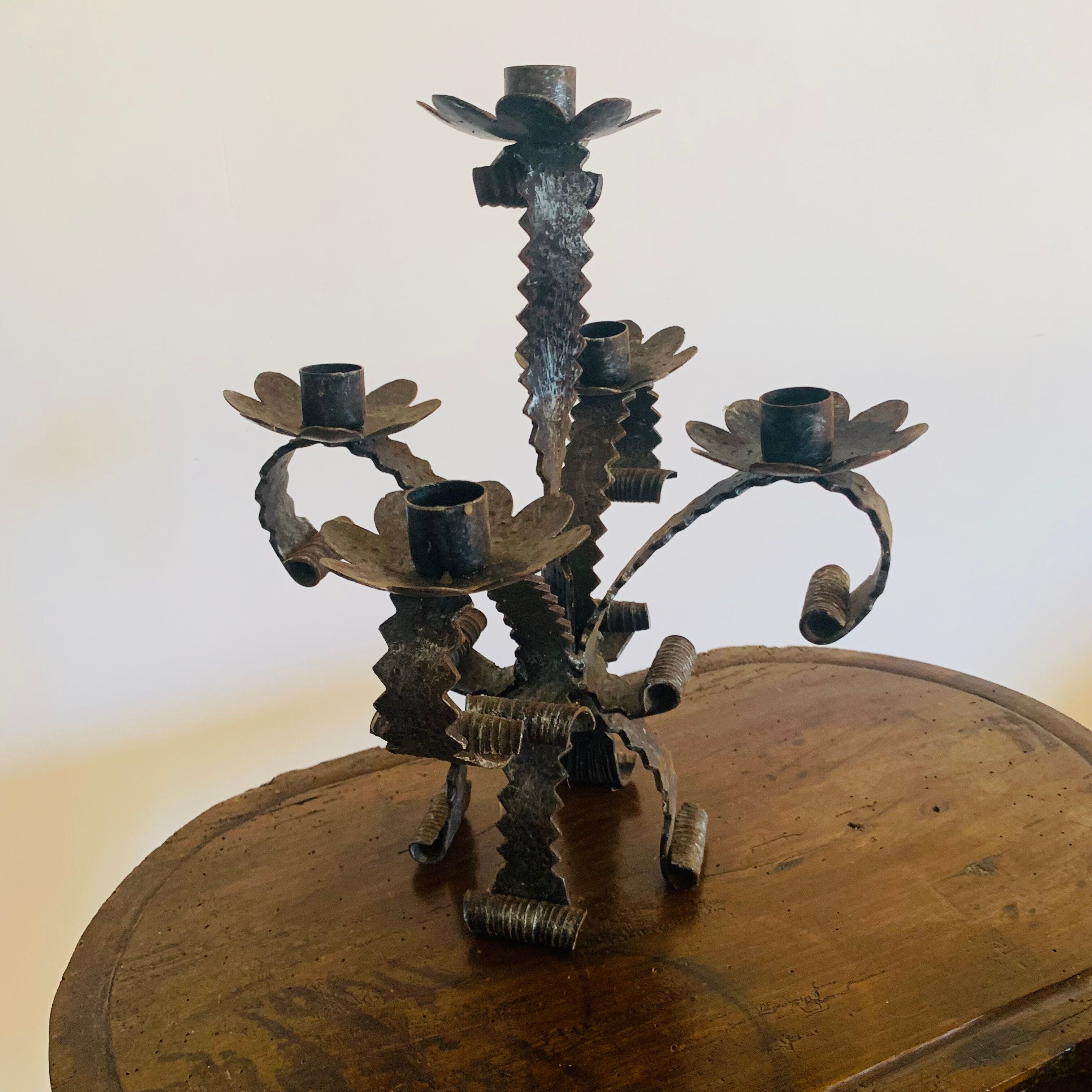 Wrought iron chandelier