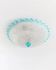 Vintage ceiling light Barovier e Toso - clear light blue glass with structure - Hollywood Regency - Mid Century Italy 1960s - Lighting