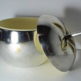 Vintage silver metal tomato ice bucket Italy 1960