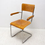 Modernist B43F tubular desk chair by Mart Stam, 1950s