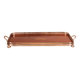 19th century silver-plated metal and mahogany tray