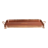 19th century silver-plated metal and mahogany tray