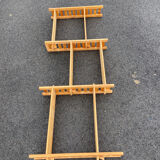 Vintage modular pine wall shelf