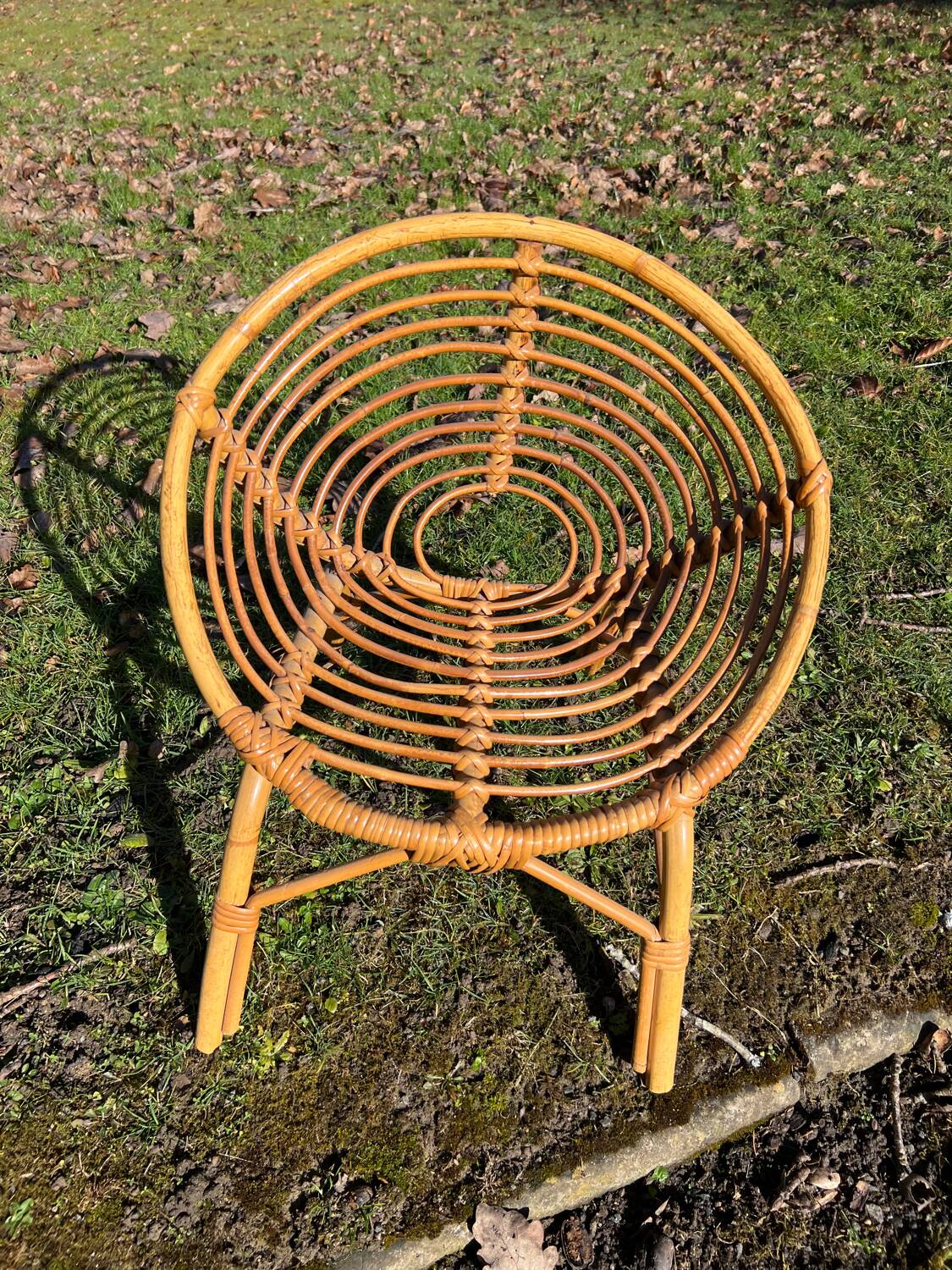 Children's rattan armchair