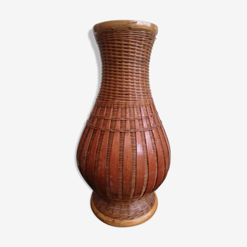 Rattan vase
