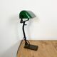 Vintage green enamel bank lamp from Astral, 1930s