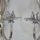 Pair of chrome style 1970s bamboo Palm