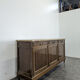 Mahogany and breccia marble sideboard