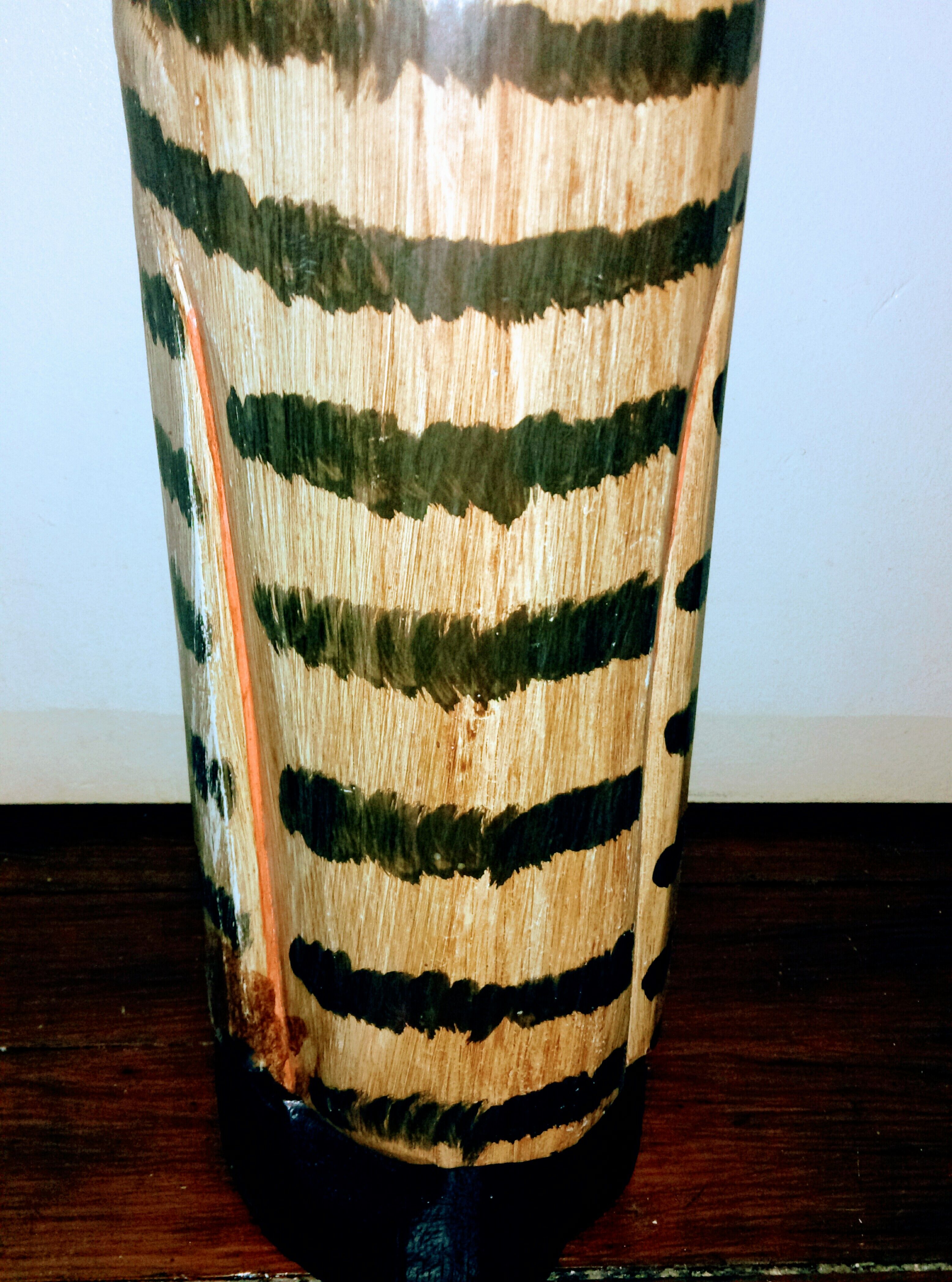 Sculture léopard bois type asiatique ancienne