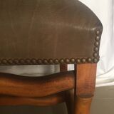 Returned leather chair