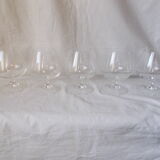 Set of 5 antique crystal glasses