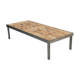 Rectangular metal and cermal herbarium coffee table by Roger Capron, 1960s