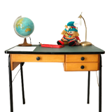 Vintage desk 60' wood and metal FORBO