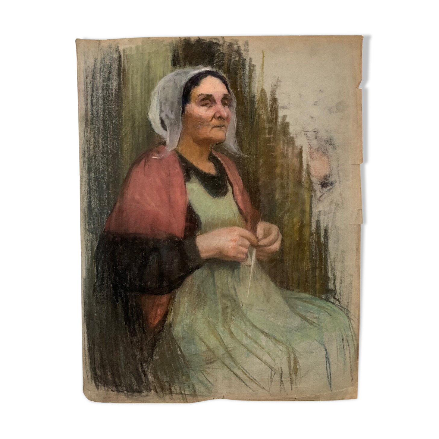 Pastel g guillot by breton raffaillac with double-sided knitting