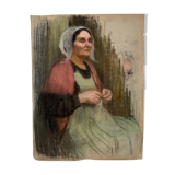 Pastel g guillot by breton raffaillac with double-sided knitting